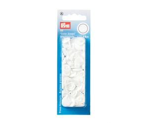 Prym Colour Snaps, Round 12.4mm x 30 sets - White