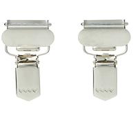 Prym Combi Clips, Silver, 25 mm, silberfarbig, 2 Stück