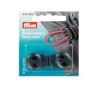 Prym Cord Stopper, Black, Oval, Schwarz, 2 Stück