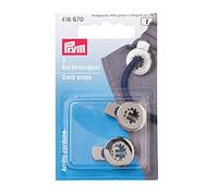 Prym Cord Stopper, Polyester, Silver, Altsilber, 2 Stück