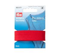 Prym Cotton Bias Binding Red, 100%, 20 mm Falzung: 40/20 mm | 3 m