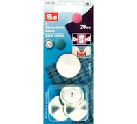 Prym Cover Buttons Brass Silver col 29 mm Without Tool