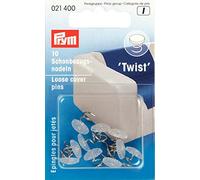 Prym Cover Pins, Silver, Twist, 10 Stück
