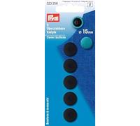 Prym Black Plastic 15mm Cover Buttons (5pc), 14 x 6 x 1 cm