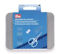 Prym Crochet Accessories Set Essentials Crochet Set with Row Counter, Stitch Markers, Wool Needles & Scissors, Accessories for Crochet, Amigurumi, Granny Squares and Crochet Projects