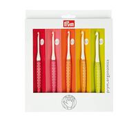 Prym Crochet Hook for Wool Ergonomics 3.50-6.00 mm x 1 Set, Multi, One Size