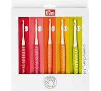 PRYM Crochet hook for wool Ergonomics set 3.50 - 6.00 mm 218440 ,soft handle