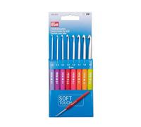 Prym Crochet Hook Set Soft Touch 8 hooks 2mm-6mm 195970 for Wool & Yarn