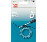 Prym Crochet Rings Plastic Flat,Silver, Ø 36 mm