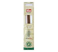 Prym Cubics Natural 224121 Knitting Needles 15 cm 2.50 mm