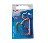Prym D-Rings, Metal, Rose Gold, 6 x 5 x 3 cm