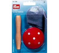 Prym Darning Mushroom, Wood, Red, 60mm