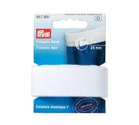 Prym - Double Edge White (25mm, 1m) Elastic Tape - 1 Unit