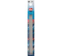 Prym Double-Pointed and Glove Knitting pins alu Pearl Grey 15 cm 2.00 mm, Aluminium, Silver
