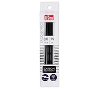 Prym Double Pointed Kniting pins, Carbon Technology, 15cm x 3mm