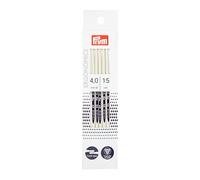 Prym Double-Pointed Knitting pins Ergonomics 15 cm 4.00 mm x 1, White, One Size