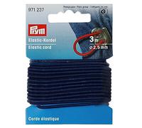 Prym 2.5mm Round Elastic Cord Navy Blue - per pack