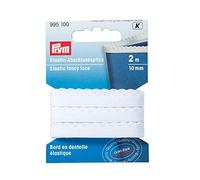 Prym Elastic Fancy Lace White 10 mm – 84% Polyamide, 16% Elastane – 1 Unit
