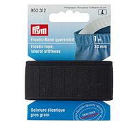 Prym Elastic Tape, lateral stiffness, black, Polyester, 30 mm, schwarz, 1 m