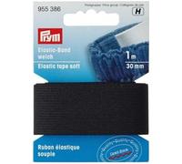 Prym Elastic Tape, Black, 30 mm