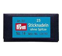 Prym Embroidery Needles, Alloy Steel, Silver, No.14, 60 x 1,9 mm, 25 Stück