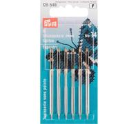 Prym Embroidery Needles Tapestry Blunt Point No. 14 Silver col with Gold Eye 1.90 x 60 mm