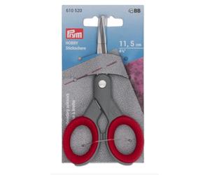 Prym Embroidery Scissors - 11.5cm Stainless Steel Red Handle