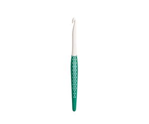 Prym Ergonomic Hook for Wool, White / Green, 7mm
