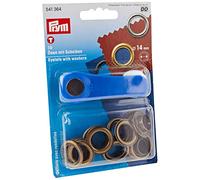 Prym Eyelets and Washers, Metal, Antique Brass, 14 x 9.5 x 2.5 cm