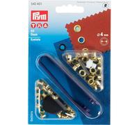 Prym Eyelets, gold, Metal, 9.3 x 5.7 x 0.7 cm