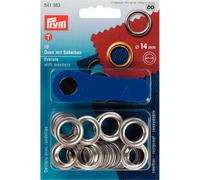 Prym Eyelets with Fixing Tool Starter Kit 4mm, 5mm, 8mm, 11mm & 14mm