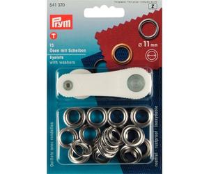 Prym Eyelets with Fixing Tool Starter Kit 4mm, 5mm, 8mm, 11mm & 14mm