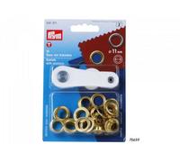 Prym Eyelets With Washers 11mm Gold