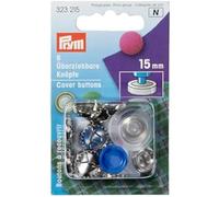 Prym Fabric Cover Button, Metal, Gold, 15mm Thickness, 6