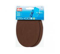Prym Faux Nappa Leather Elbow Patches Dark Brown - per pack of 2