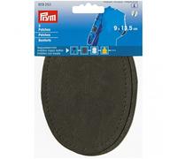 Prym Faux Nappa Leather Elbow Patches Dark Grey - per pack of 2