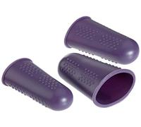Prym Finger Guards Silicone, Black, one Size, pflaumenblau, 3 Stück
