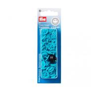 Prym Turquoise Flower Shape Non-Sew ColorSnaps 12.4mm Snap Fasteners (21pc), 12 x 7 x 2 cm