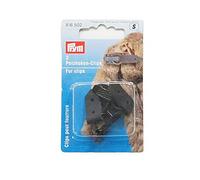 Prym Fur Clips, Cotton, Black, Schwarz, 2 Stück