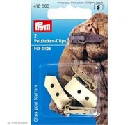 Prym Fur Clips, Metal, Beige, 2 Stück