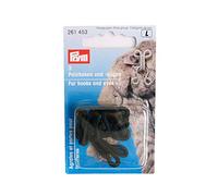 Prym Fur Hooks and Eyes Black Covered, 3 Piece