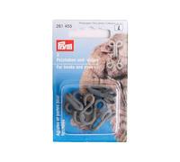 Prym PRYM_261455-1 Fur Hooks and Eyes Grey Covered, one Size