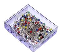 Prym Glass-Headed Pins No. 9 Assorted colors, 30 x 0,60 mm, bunt, 20 g, sb-dos