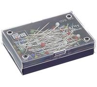 Prym Glass-headed Pins No. 9 silver col ass. cols. 0.60x30 mm