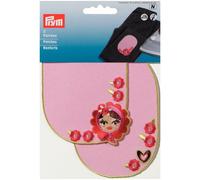 Prym Hearts Flowers Dolls Patches Multicoloured - per pack of 2