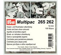 Prym Hook & Bar Fasteners Silver - per pack of 100