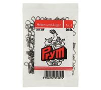 Prym Hook & Eye Fasteners Silver - per pack of 30
