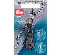 Prym Fashion Zip Pull.imit.Leath.Grey/silv