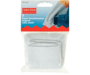 Prym Knitted Cuff Ribbing White - per pack of 2
