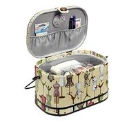 Prym Sewing Basket, Cotton, Black, White, 30x20.5x19 cm